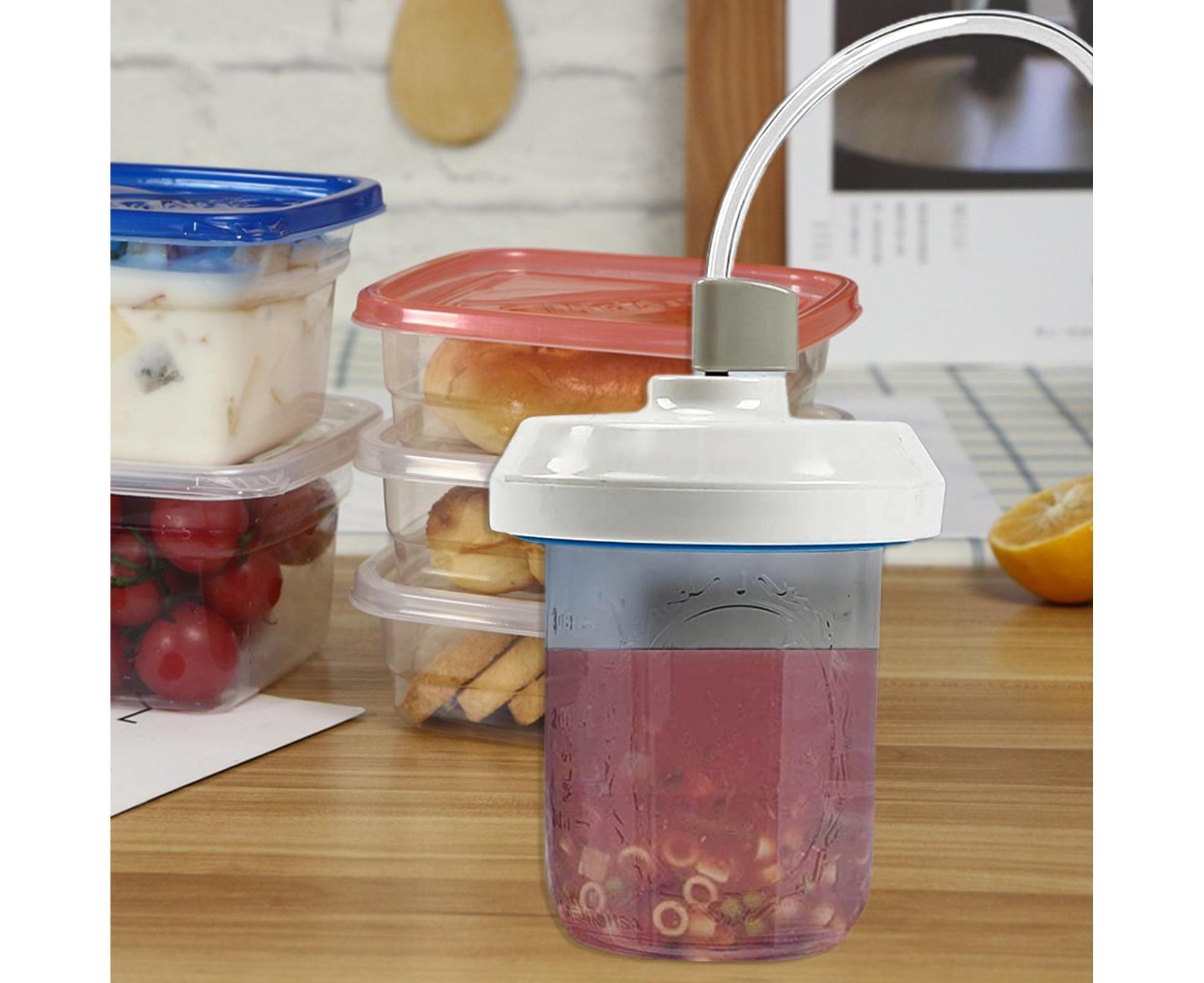 Food Storage Jar Sealing Machine - Manual Air Pump - White โ image 4