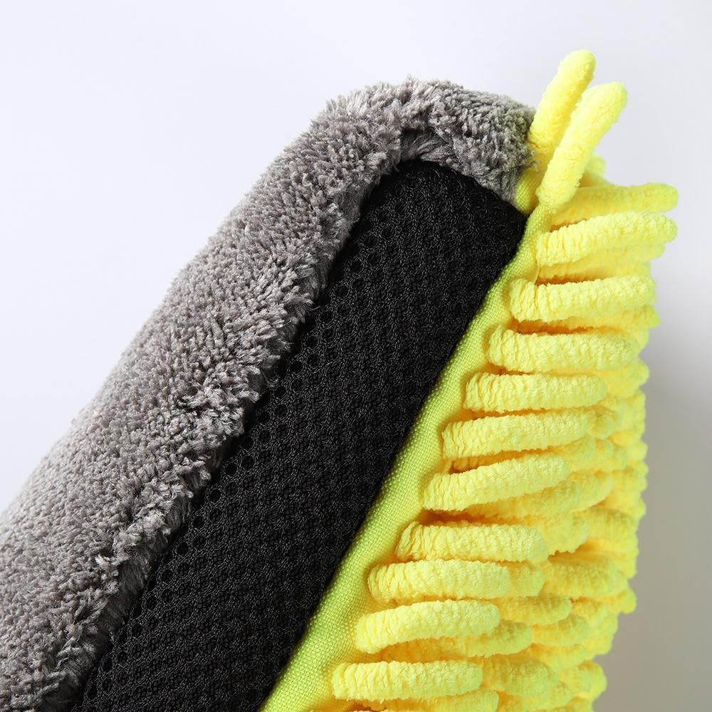 1 Pair Advanced Car Wash Mitt, Microfiber Wash Mitt, Car Wash Sponge - Wash Glove - Microfiber Mitt — image 3