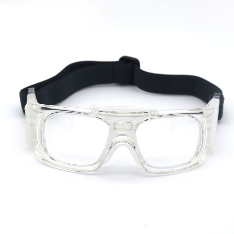 Premium Sports Goggles for Soccer Basketball, Clear Sports Eyewear with Adjustable Strap, Protective Goggles Professional Training Equipment - Transparent