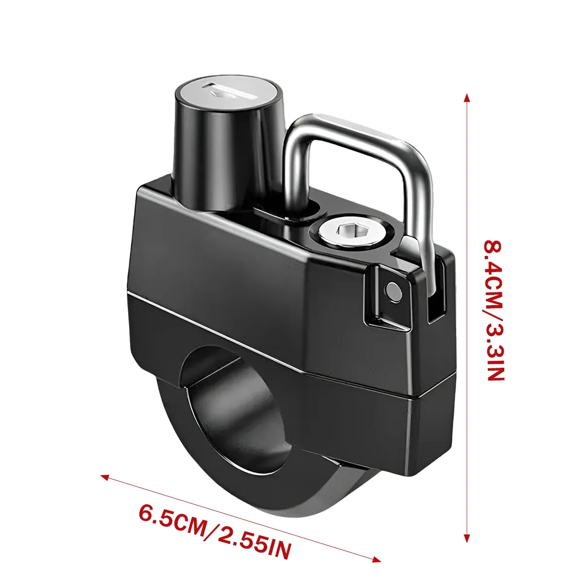 Multifunctional Motorcycle Helmet Lock Hook Key Lock Anti-Theft Durable Sturdy — image 3