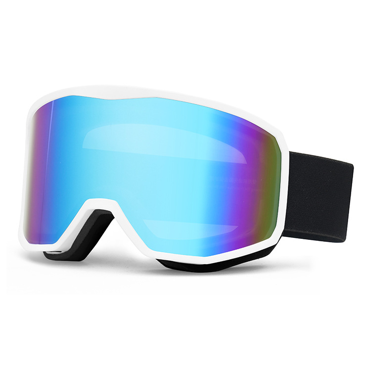 Outdoor sports products, Winter skiing anti UV card myopia cylindrical double-layer anti fog skiing goggles