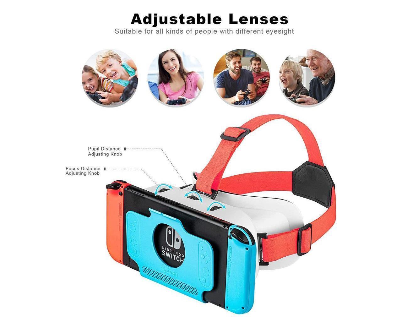 VR Headset for Nintendo Switch / Switch OLED /Nintendo Switch 3D VR (Virtual Reality) Glasses, Switch VR Labo Goggles Headset for Nintendo Switch — image 2