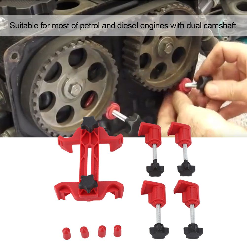 Universal Dual Cam Clamp Camshaft Sprocket Gear Locking Engine Timing Tool Kit โ image 2