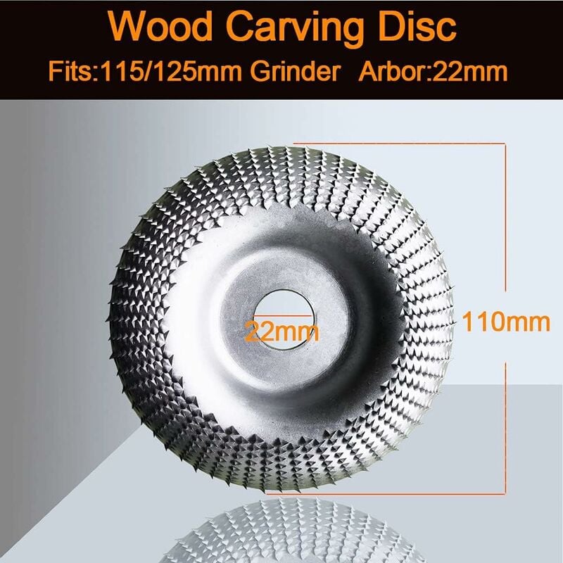 Wood Grinder Disc 110 Mm, Wood Grinder Disc For ROugh Grinding Of Materials, Wood Carving Disc Suitable For 115 Mm-125 โ image 3