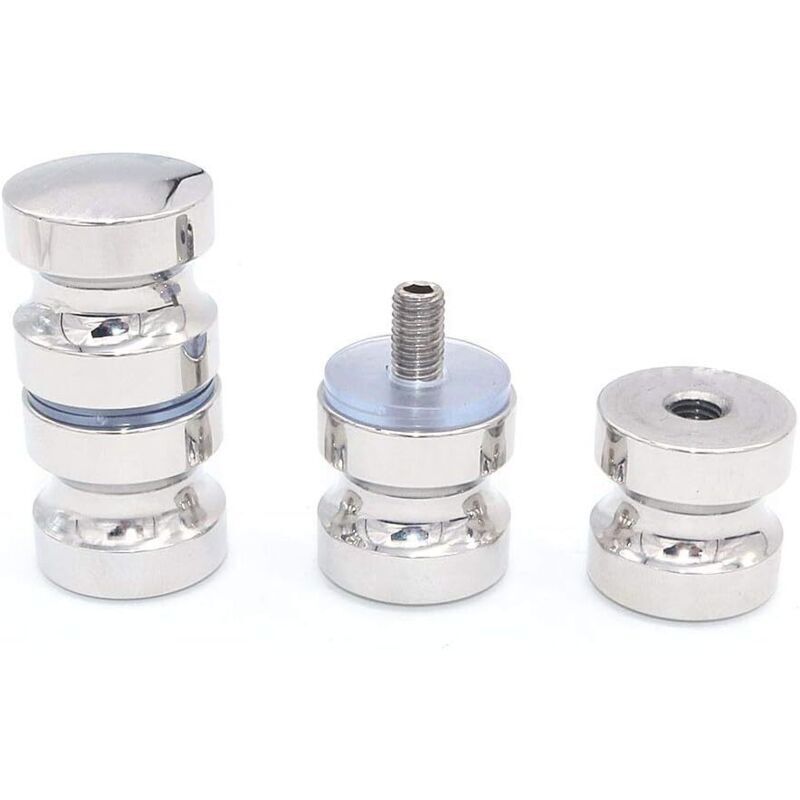 2 Pack 304 Stainless Steel Round Shower Door Knobs Polished Chrome โ image 2