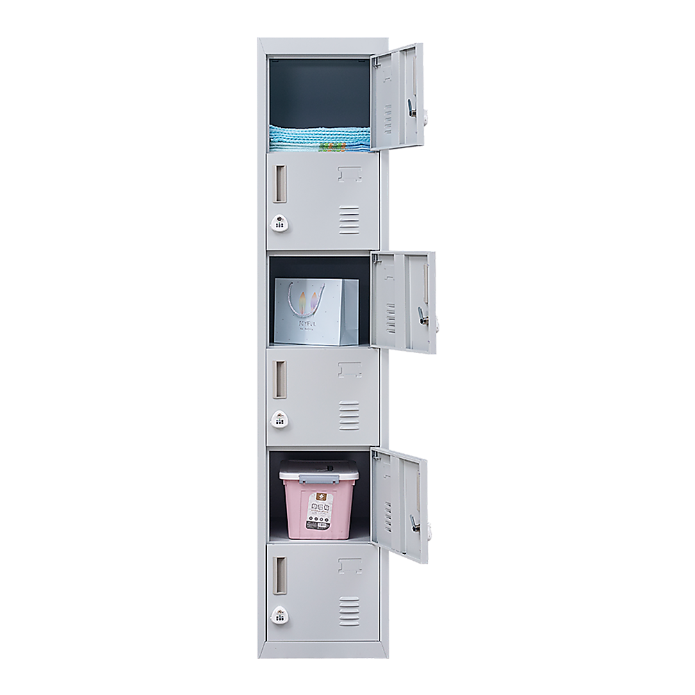 6-Door Locker for Office Gym Shed School Home Storage โ image 5