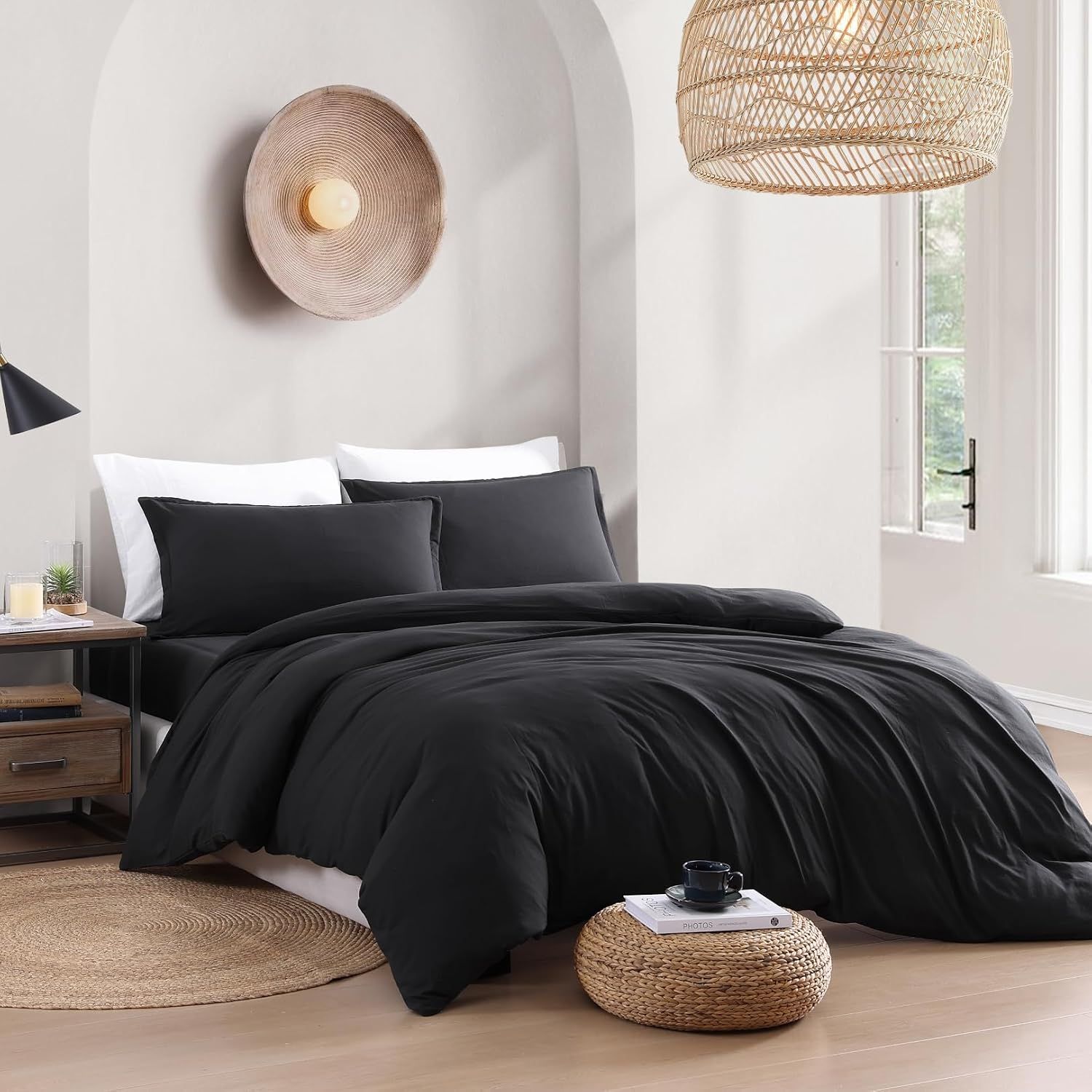 Hotel Soft Microfiber Duvet Cover Set-2000TC Quilt Cover Set & Pillowcases -1 Donna Cover Zipper Closure & 1 x Pillowcases-Breathable Bedding - Wrinkle, Fade — image 6