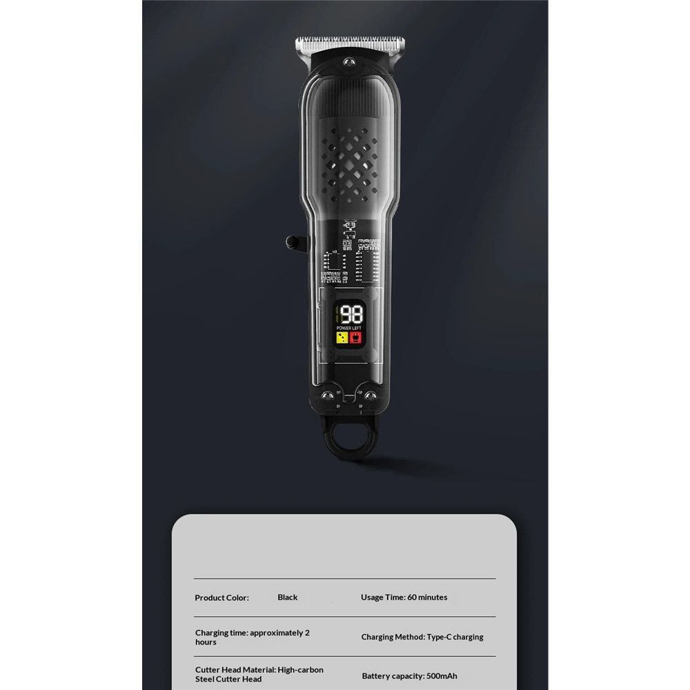 Hair Clippers for Men,Professional Barber Clippers,Cordless&Corded Barber Clippers for Hair Cutting & Grooming Rechargeable Beard Trimmer — image 5