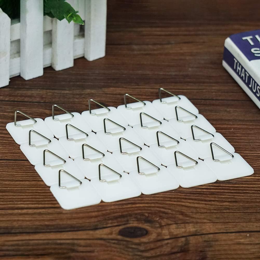 1.25 Inch Invisible Adhesive Plate Hanger Set Vertical Plate Holders for The Wall (20 Pack) — image 3