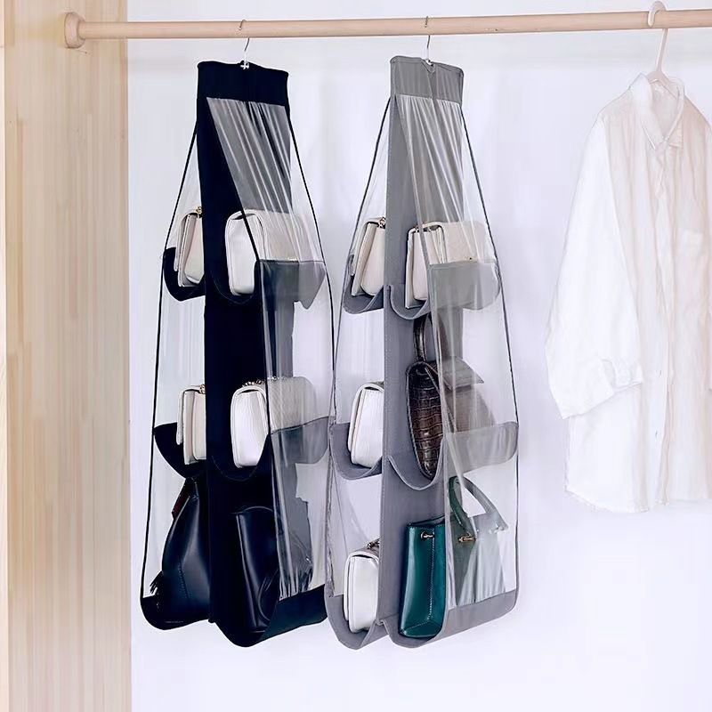 Handbag Storage Hanging Purse Organizer Bedroom Organization Dust-Proof Holder Bag for Wardrobe Closet （2pcs） — image 3
