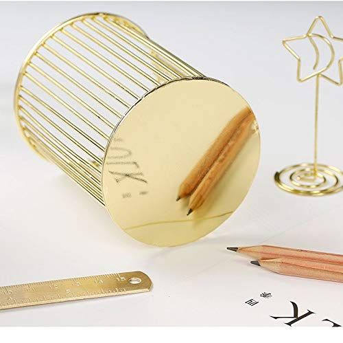 Metal Pen Holder Pencil Cup Holders For Desk Cute Organizer, Makeup Brushes Cup Holder Organizer, Pencil Cup Desk Organizer, 1PC — image 5