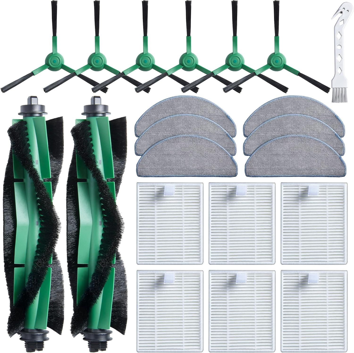 Replacement Parts or iRobot Roomba 104 Combo, 105 Combo, Essential Y0140 Y0112 Y0110 Robot Q0120 Q0110, 21 Pack Quality Accessories or Better Cleaning