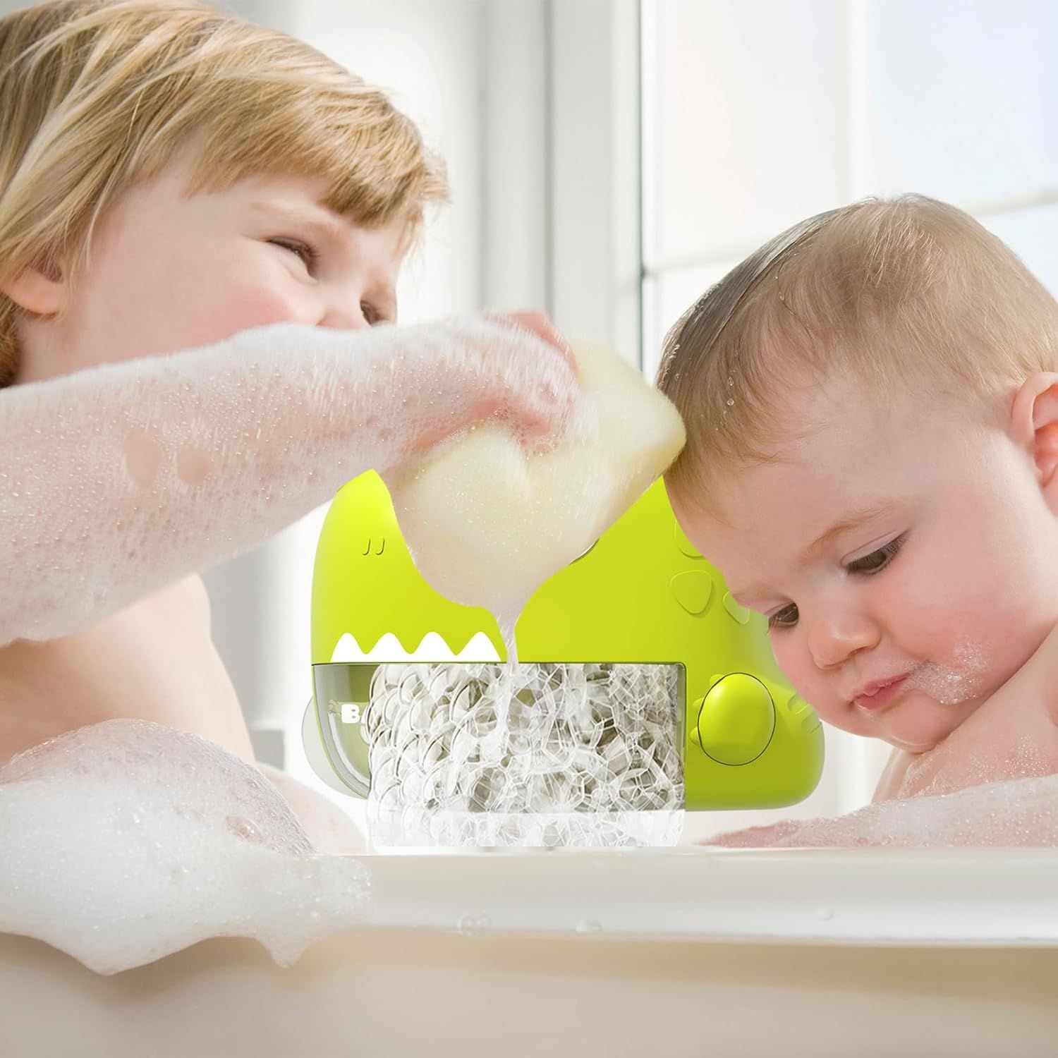 Baby Bath Toys - Dinosaur Automatic Bath Bubble Machine,Bathtub Bubble Maker with Music,Bathtime Shower Bathtub Toys for Toddlers — image 4