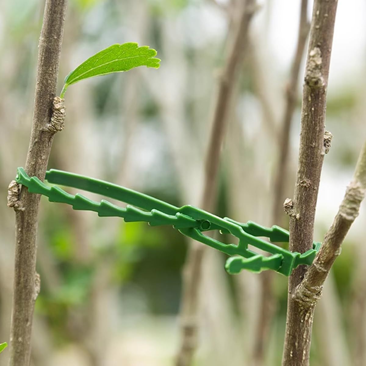 green multifunctional sturdy garden plant ties — image 2