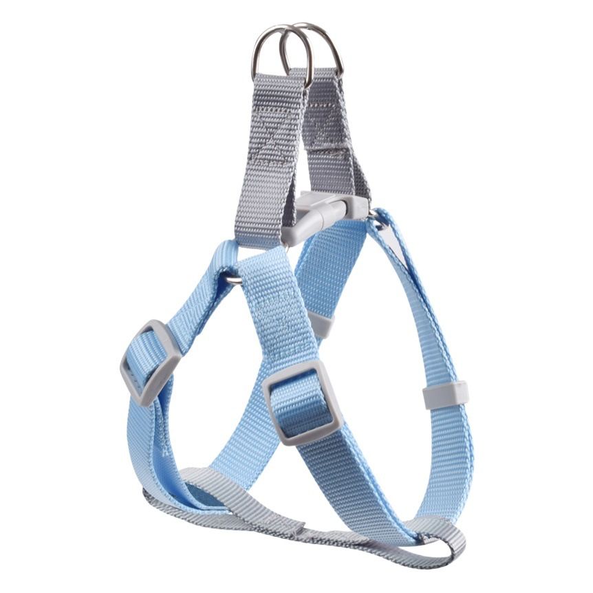 CHOUGOGO Nylon Dog Harness Leash Adjustable Vest Sky Blue S:1.0*120cm โ image 2