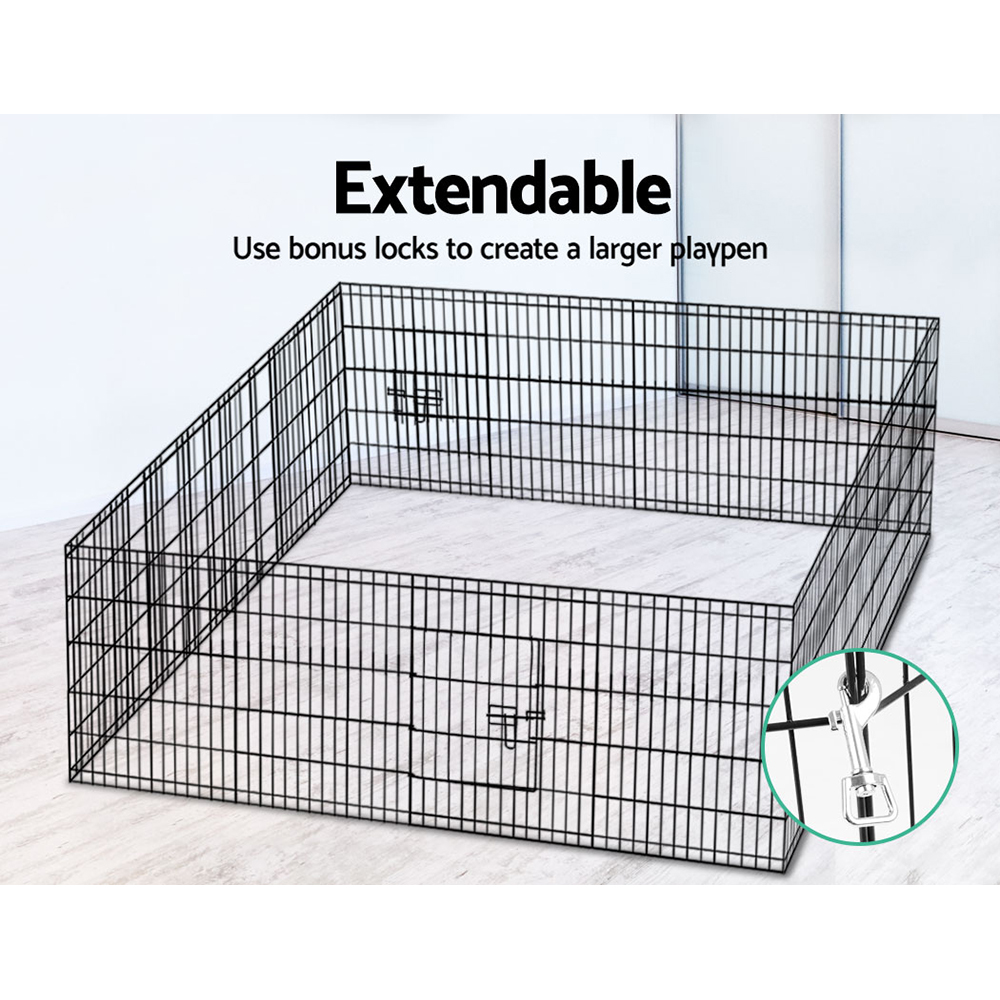 i.Pet 30" 8 Panel Dog Playpen Pet Fence Exercise Cage Enclosure Play Pen — image 6