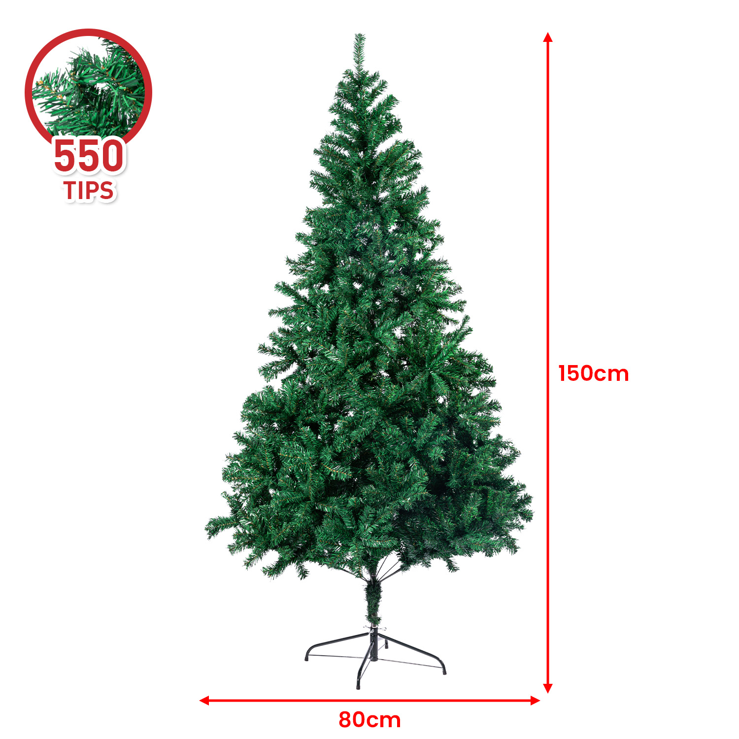Christabelle Green Christmas Tree 1.5m Xmas Decor Decorations โ image 3