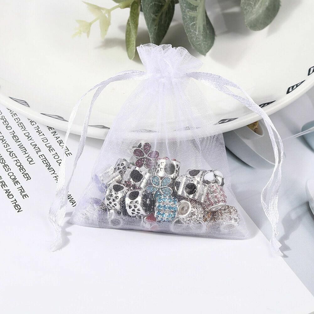 Organza Bag Sheer Bags Jewellery Wedding Candy Packaging Sheer Bags 13*18 cm - Rose Red โ image 6