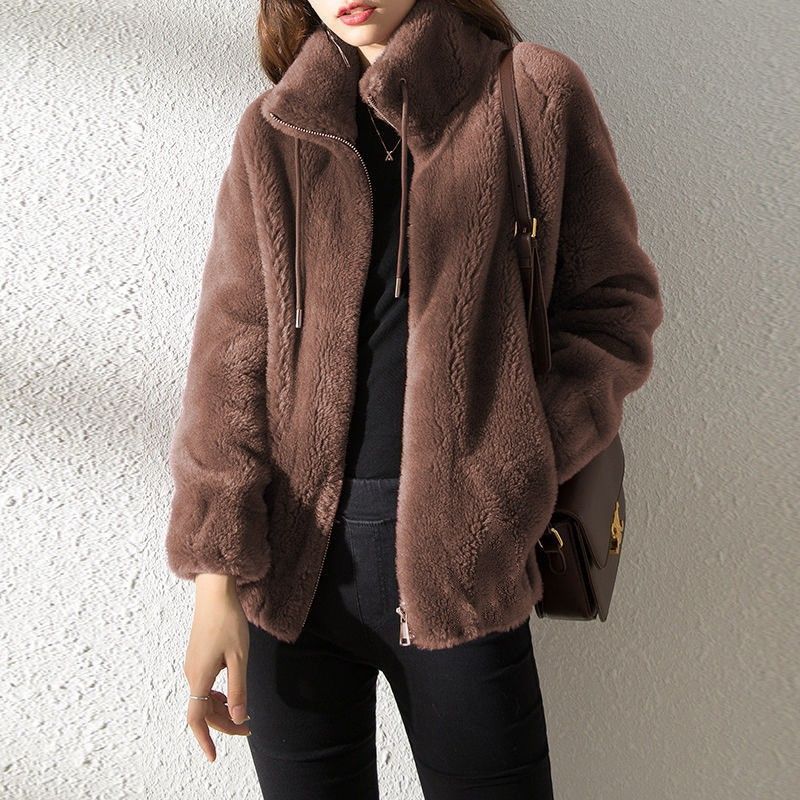 Women's Faux Fur Jacket | Trendy & Warm Coat - Purple - Size XL(AU XL/EU52) โ image 5