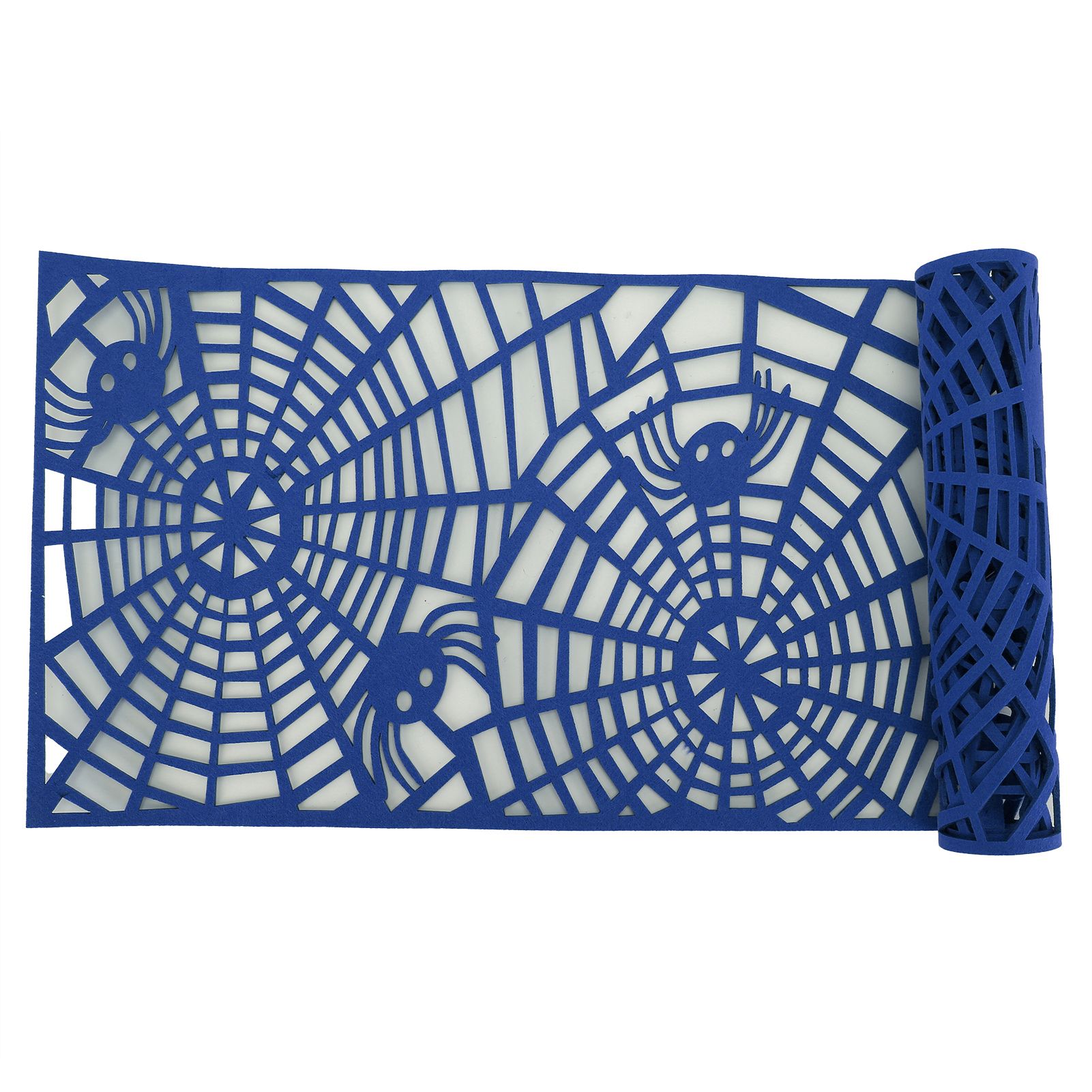 Rectangle Shape Tablecloth Hollow Out Table Runner for Wedding Household DecorationsDark Blue — image 5
