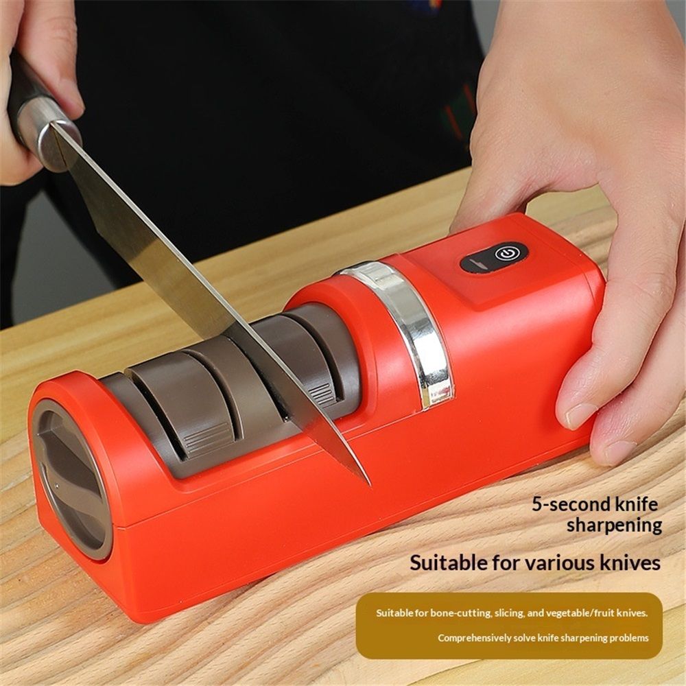 Electric Knife Sharpener, of Coarse Sharpening & Fine Polishing, Dust Collection Box for Easy Cleaning โ image 2