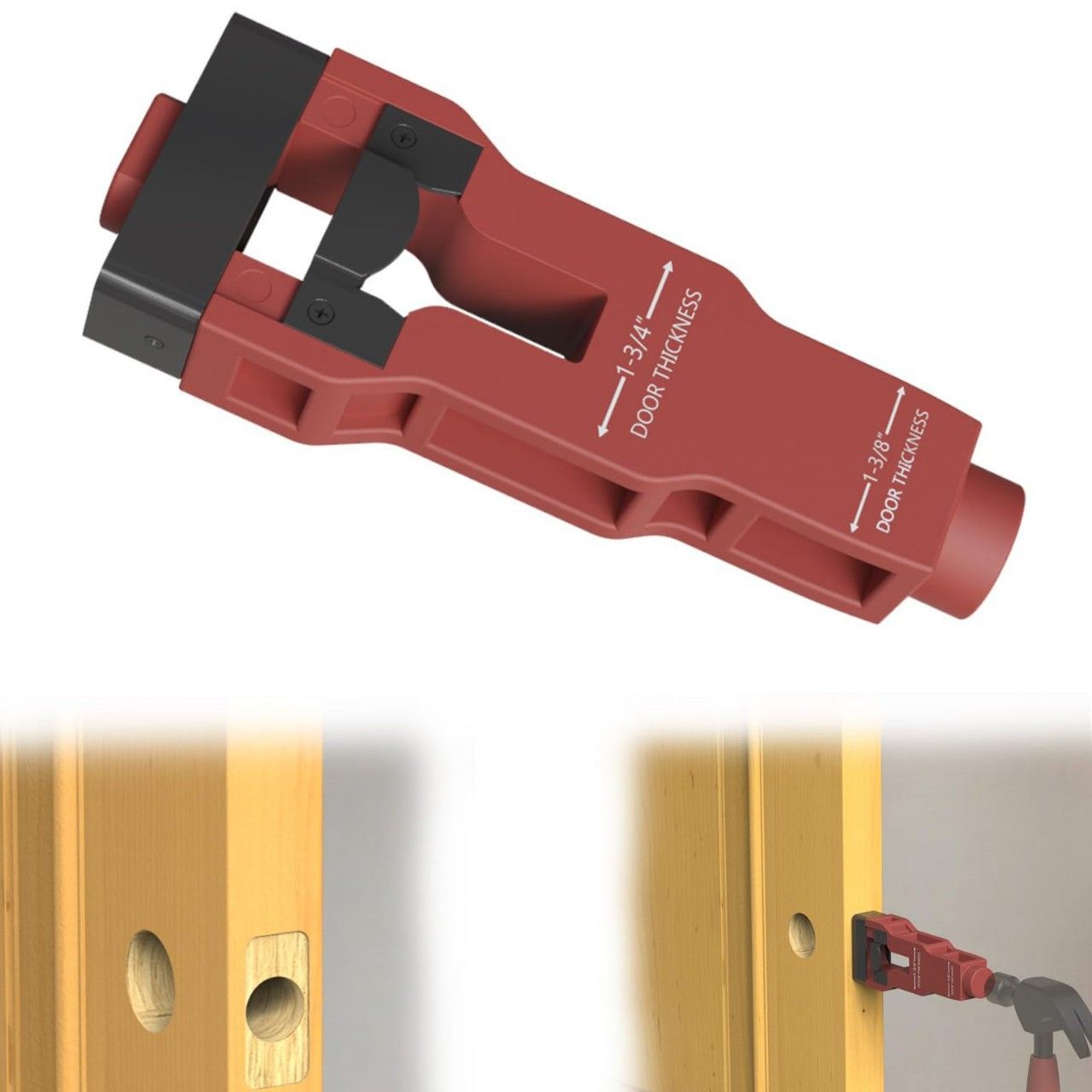 Door Latch Mortise Tool, Door Latch Installation Kit Help Remove Material to Install Door Latch for Clean, Accurate Professional Installation, Door Latch Tool