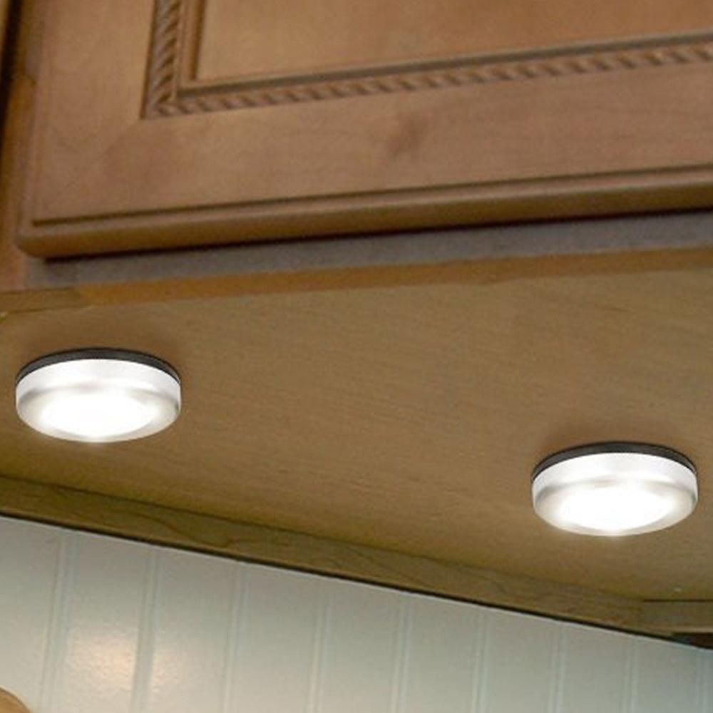 3Pcs Motion Sensor LED Lights Battery Operated Night Lights for Closet Cabinet Hallway Stair White Light — image 4