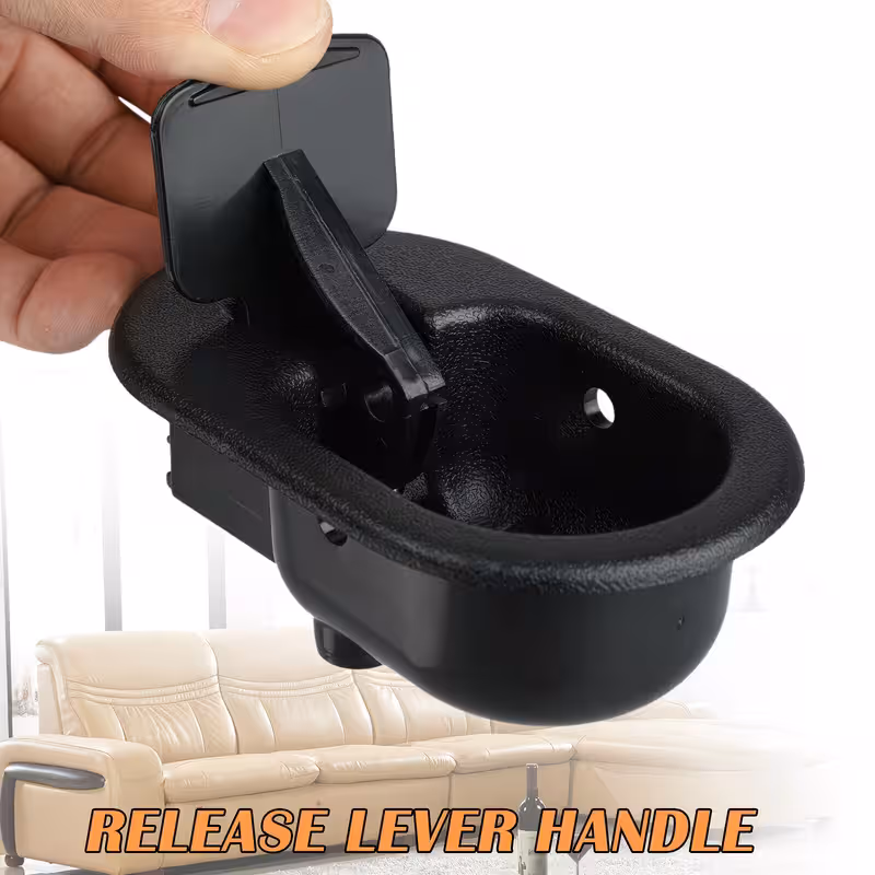 2 Pack Metal Recliner Replacement Parts Durable Metal Handle Recliner Chair Sofa Couch Release Lever Replacement Pull Handle Black Suite Recliner โ image 2