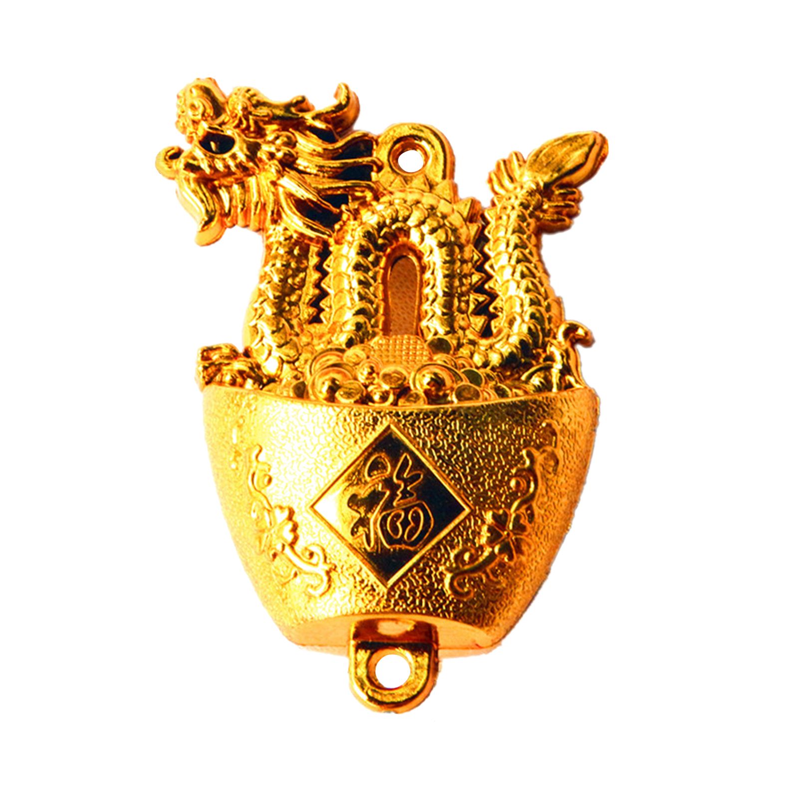 Hanging Plated Pendant Decoration Dragon Charm Year of The Dragon Hanging Ornament for Car Home Office — image 4