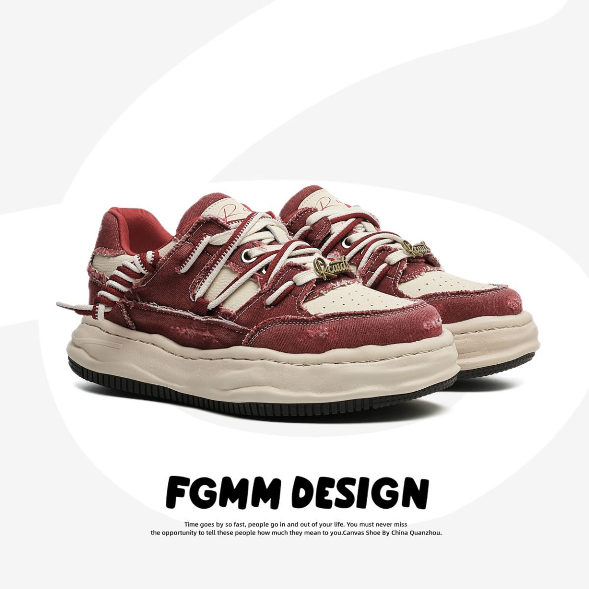 Canvas Sneakers Lightweight Shoes Breathable Sneakers Casual Footwear Everyday - Red - Size 11(AU11/EU44) โ image 5
