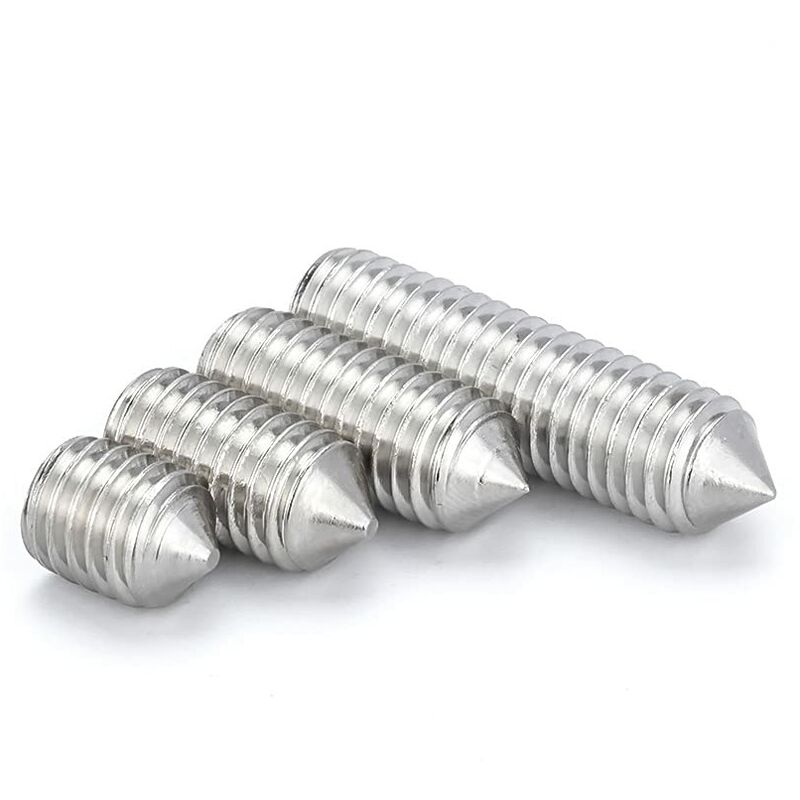 M6 Conical Grub Screws Stainless Steel Hexagon Grub Screws Allen Fasteners Point Screws M6×20Mm,20 pcs — image 2