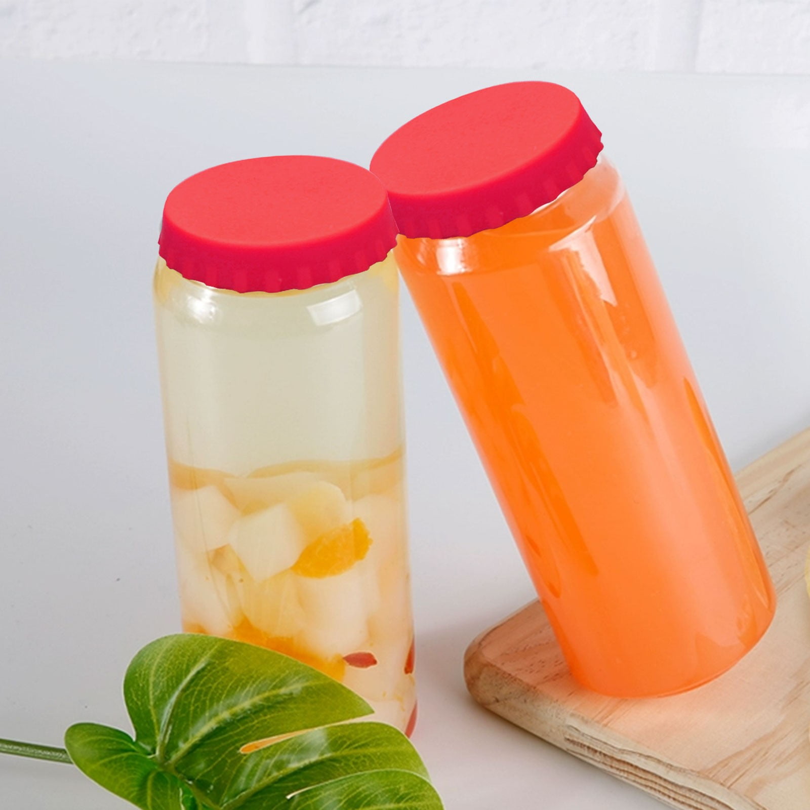Back to School SuppliesSilicone Can Cover Soda Can Cover Cans Can Store Beer Beverages Silicone Leak-Proof Seal Green (Include: 1X Silicone Cover) Sale Red — image 2