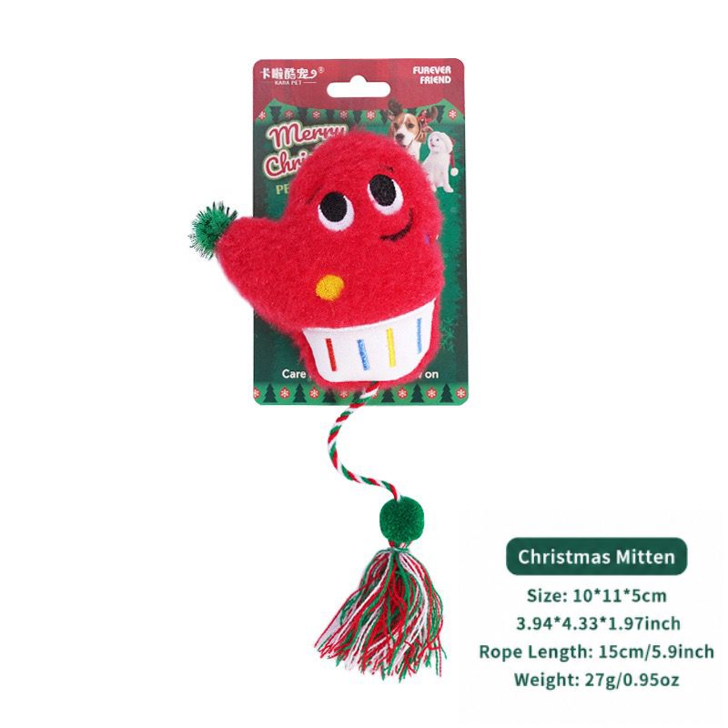 Delightful Christmas Catnip Cat Toys Set with Crinkle Sound – Soft Plush Biting and Kicking Playmates for Your Feline, Perfect Holiday Gift to Keep Indoor Cats — image 4