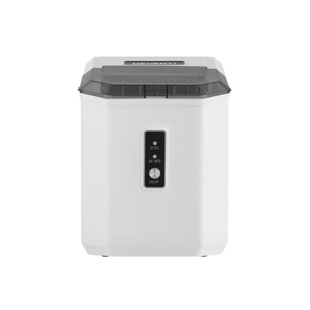 Devanti 12kg Ice Maker Machine Portable Ice Cube Tray Bar Countertop 2L Black โ image 3