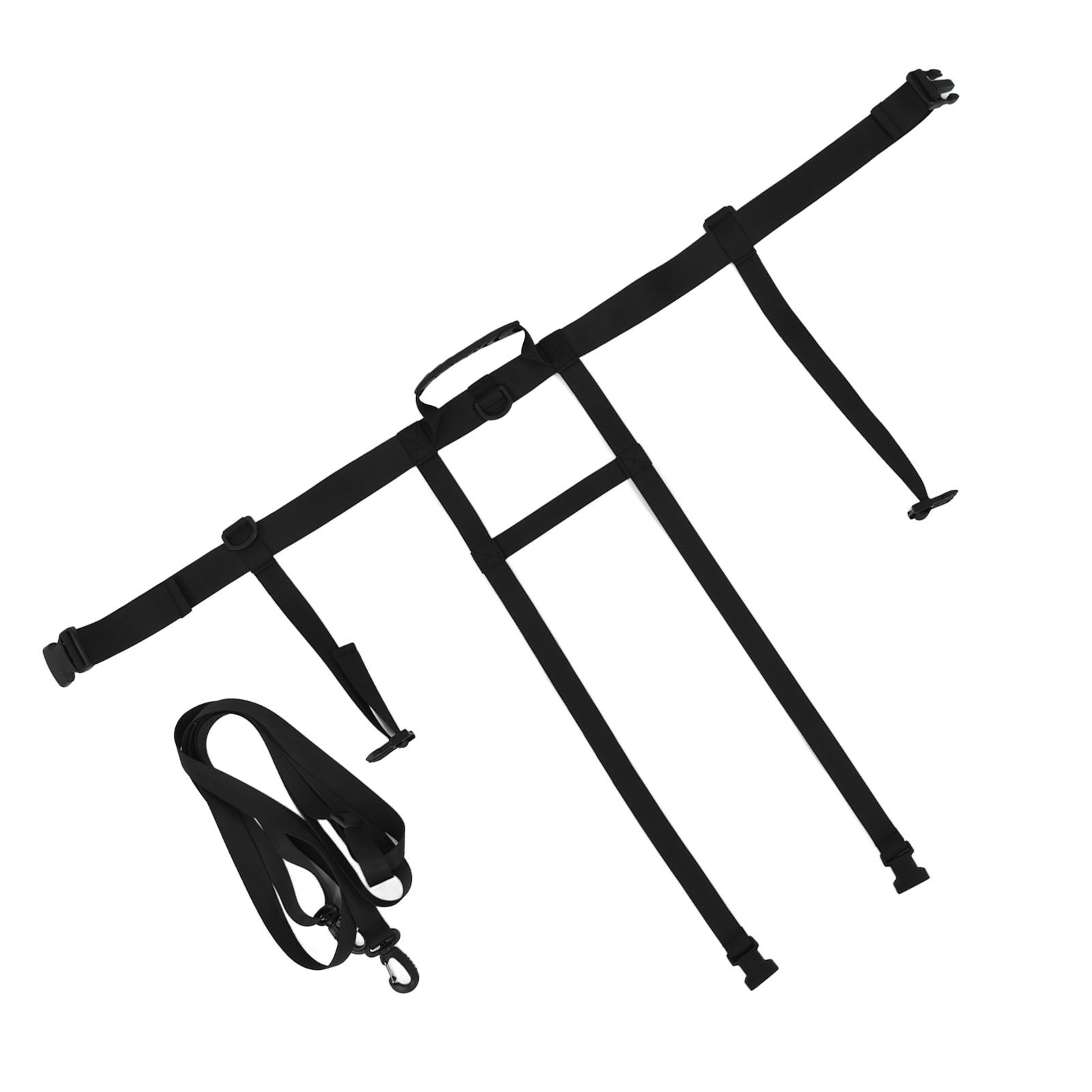 Children Ski Training Safety Ropes Adjustable Outdoor Skiing Harness Safety Shoulder StrapBlack โ image 3