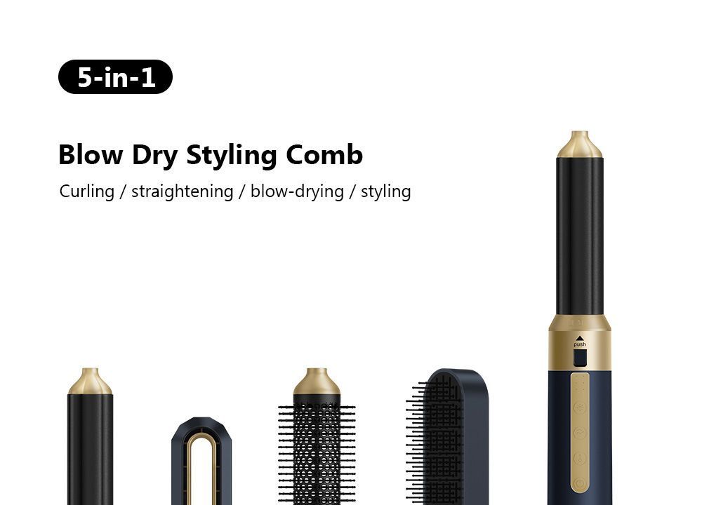 5-in-1 hair dryer, hair styling tool, hot air comb, straightening and curling, automatic curling iron, high-speed motor, Australian hair care, multifunction โ image 5