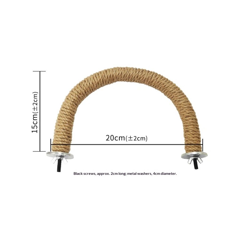 Parrots Grinding Scratchers Perch Cage Mount Bird Stand Cage Toy Rod Swing Rack Toy Grinding Perch Supplies Bird Rope Perches โ image 5