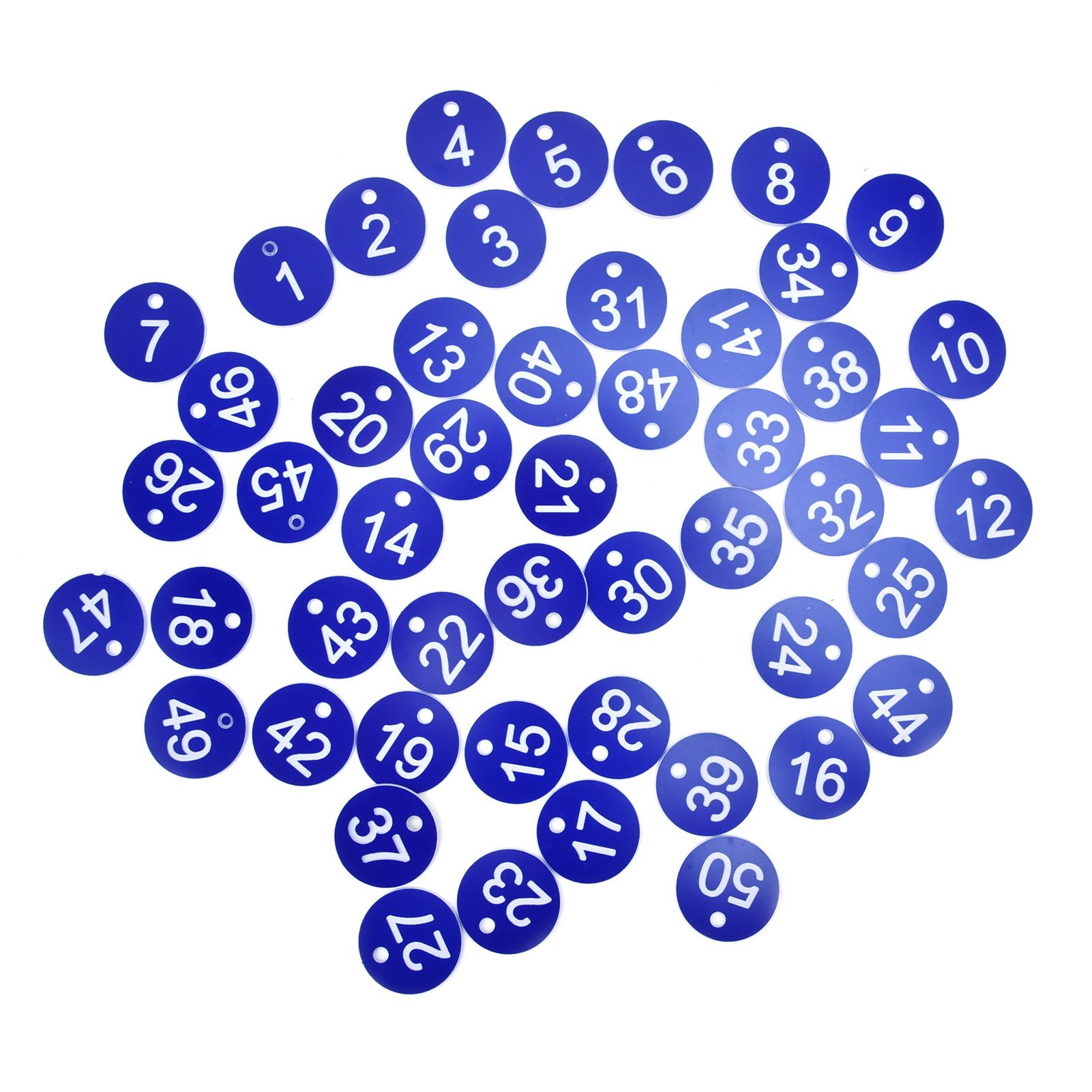 50PCS Numbered Label Numbered Tag for Farm Livestock Beekeeping Husbandry Breeding Supplies1-50 Blue — image 5