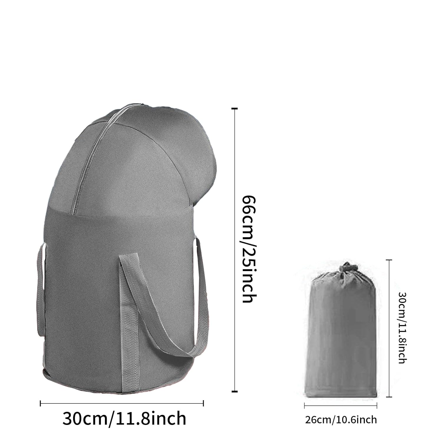 Foldable Foot Bath Basin with Lid for Home Spa, Travel and Camping, Portable Waterproof Soaking Bucket for Foot Care, Grey โ image 2