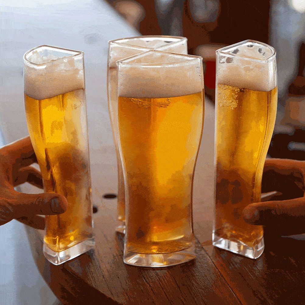 4 in 1 Acrylic Beer Mug 4PCS Beer Mug Party Holiday Birthday Supplies Drink Beer Mug โ image 2