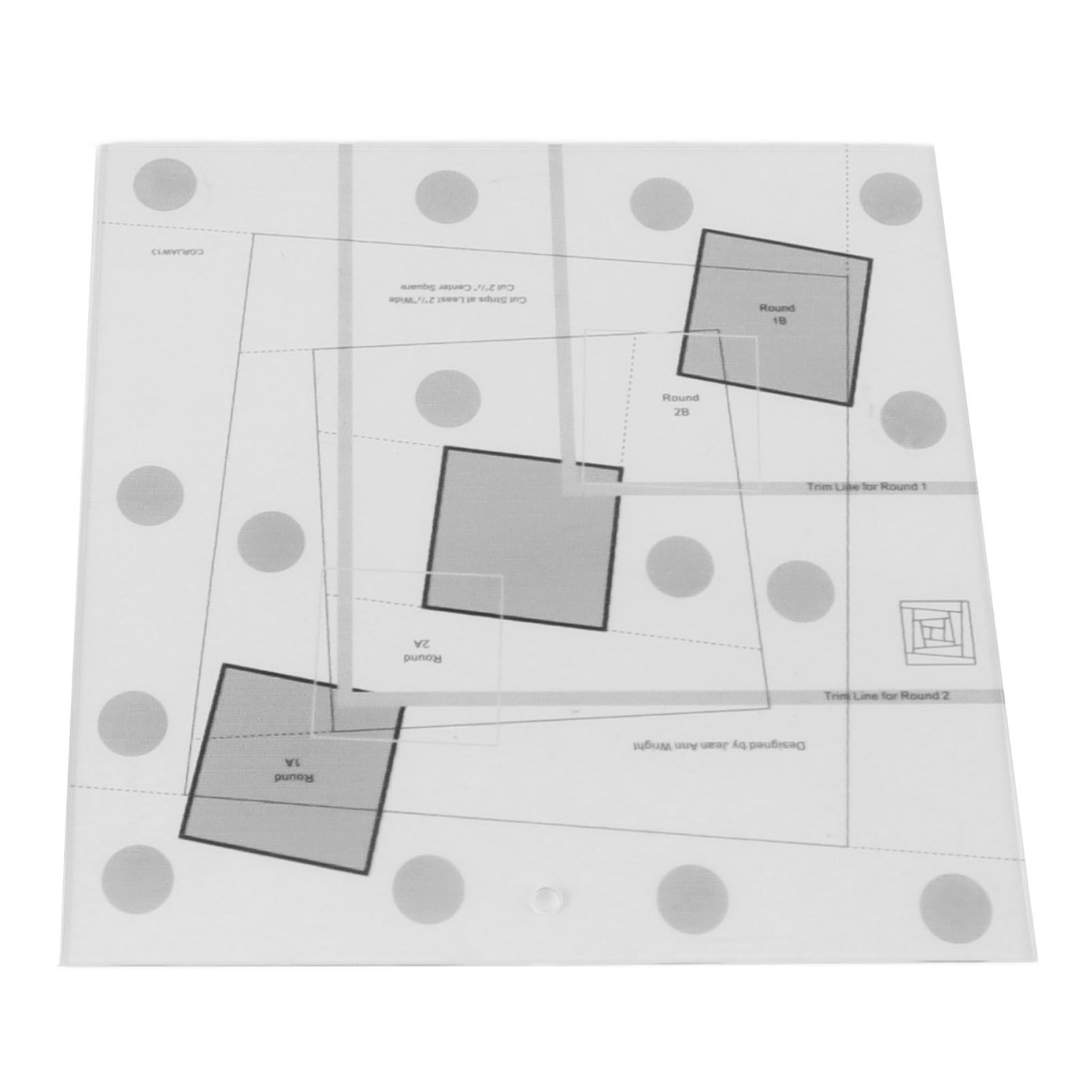 Log Cabin Quilt Ruler Transparent Acrylic Quilting Ruler Log Cabin Trim Tool โ image 3