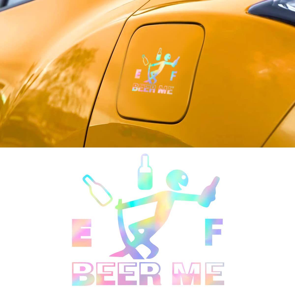 Funny Car Stickers, High Gas Consumption Decal, Fuel Gage Empty Sticker for Auto, Universal Exterior Accessories for Women and Men — image 5