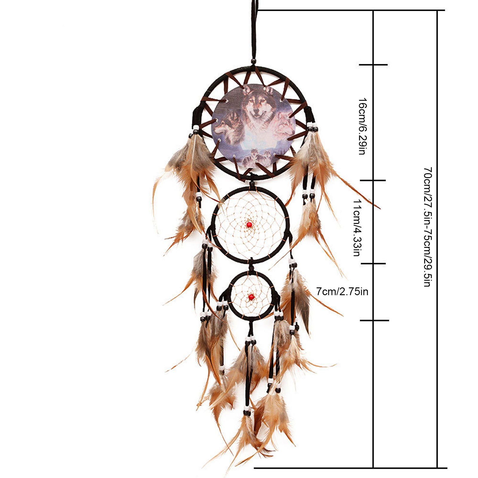 Vintage Indian Handmade Dreamcatcher Hanging Decoration Bedroom Living Room Decoration Handcraft — image 2