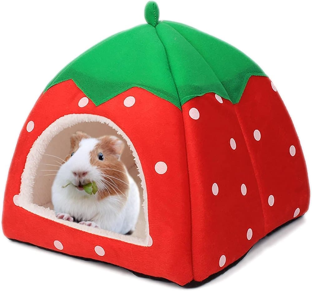 Guinea Pig and Rabbit House, Small Animal Bed for Sleep Play Rest, Compatible with Smultron Pet, 31 x 33cm