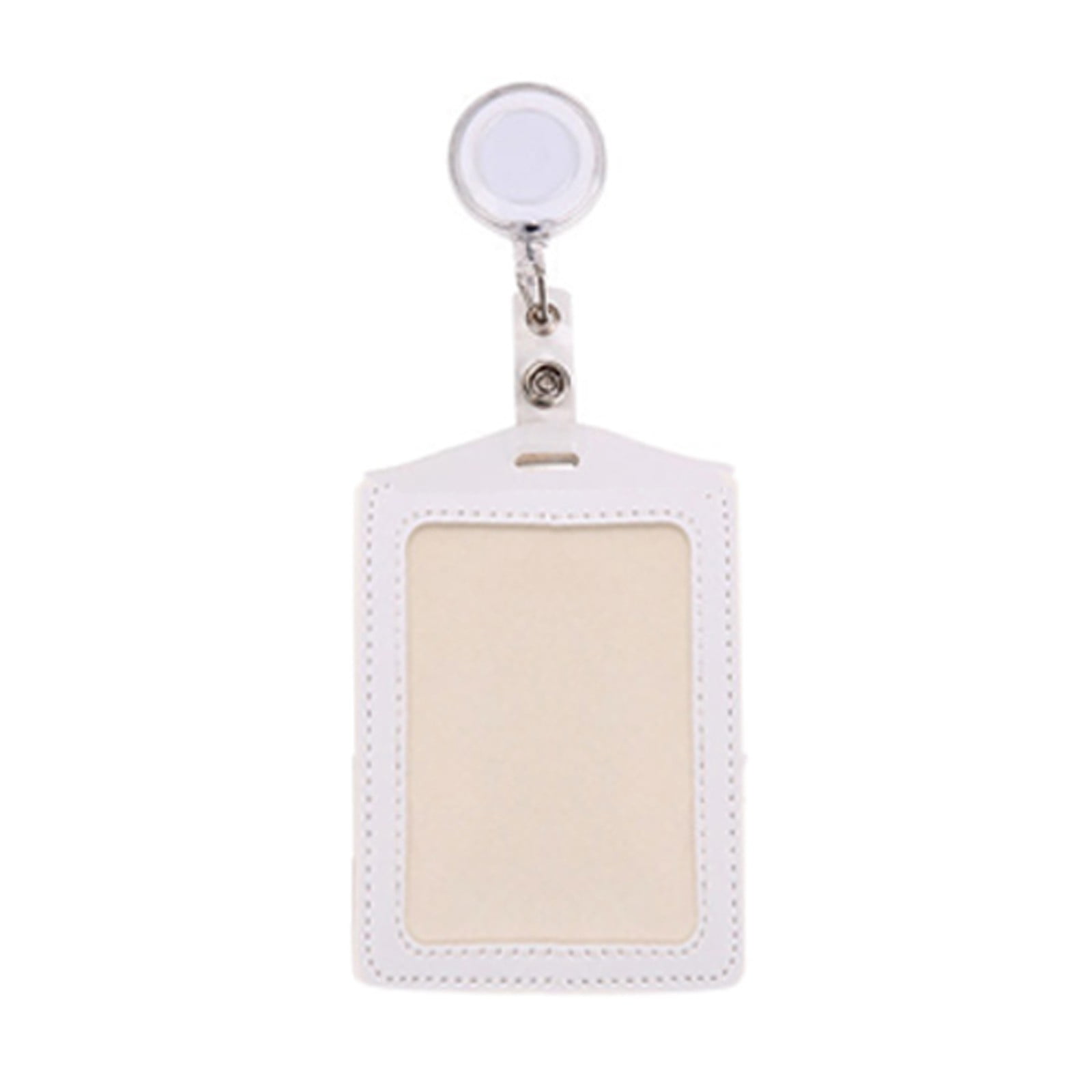 12 Sets Heavy Duty Badge Holders,Retractable Badge Reels Multicolor Name ID Card Holder,PU Leather Business Badge Holder Decorative with Clip for Nurses — image 3