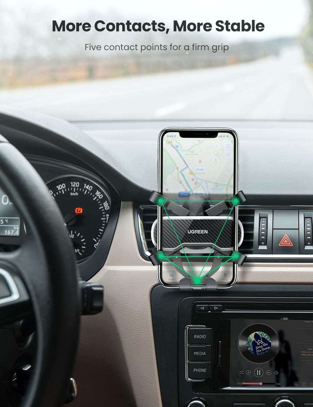 UGREEN 80871 Gravity Phone Holder for car with Hook โ image 2