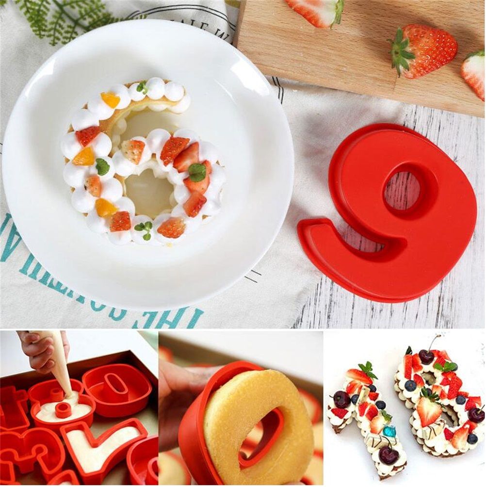 2PCS 10 Inch Silicone Cake Mold 6 and 0 Numbers DIY Silicone Cake Baking Mold 3D Silicone Cake Mold for Birthday and Wedding Anniversary โ image 4