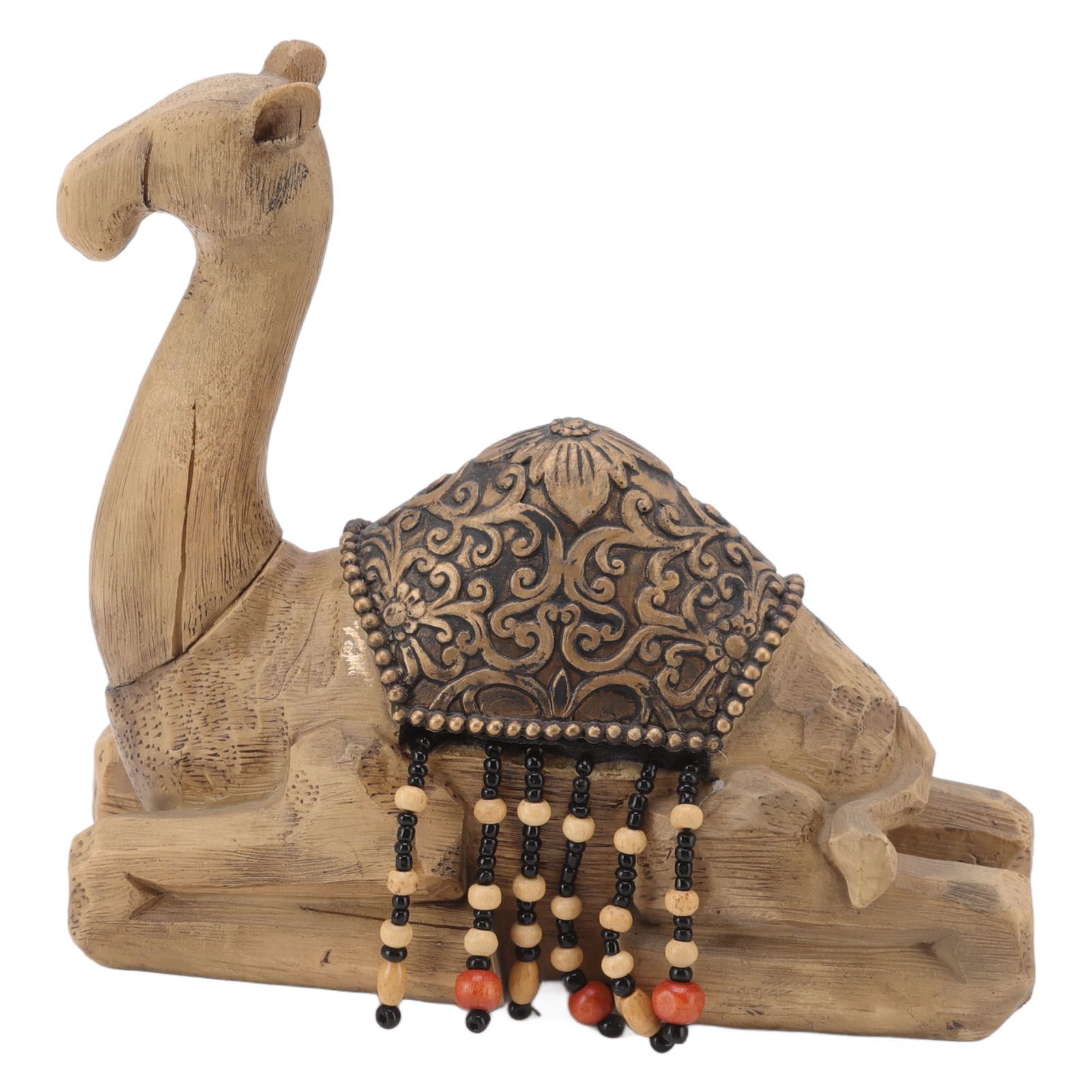 Camel Statue Durable Resin Flat Bottom Retro Style Exquisite Luster Camel Ornament for Home Office Decoration โ image 3
