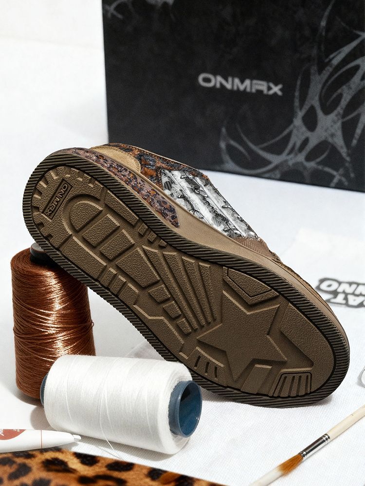 Leopard Print Sneakers Platform Chunky Shoes High-Top Casual Shoes Unisex - Leopard print brown - Size 10(AU10/EU41) โ image 3