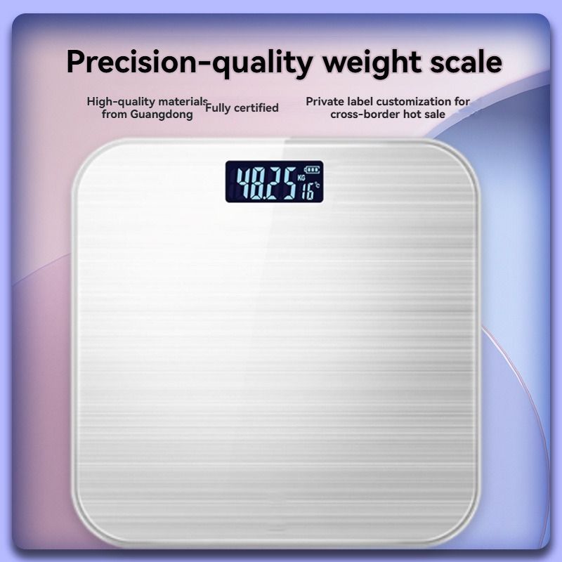 Bathroom Scale Digital Scale Step-On Scale High Precision Scale - White - Size 01 β image 4